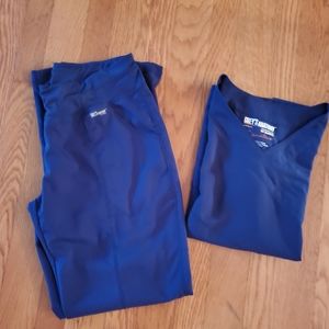 Grey's Anatomy Navy Blue Scrubs Size Medium